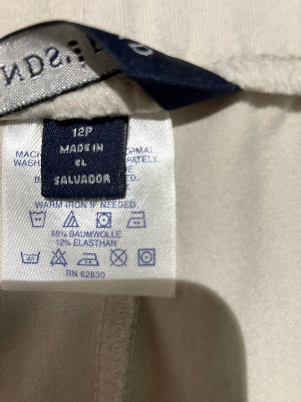 Lands' End Off-White Knit Pants - Picture 3 of 5